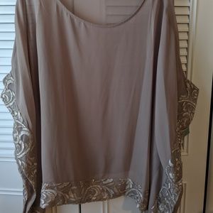 Embroidered cape/ Jacket/ Shawl/ Poncho/Tunic 20w